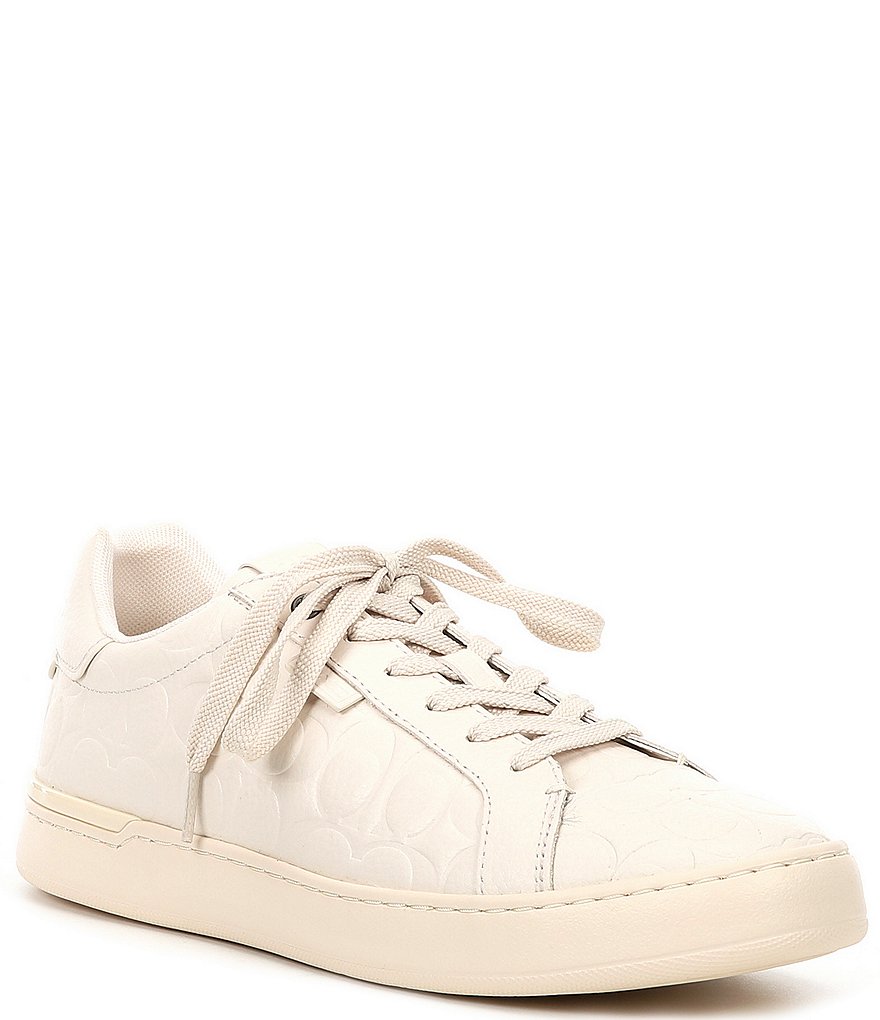 COACH Men's Lowline Signature Leather Low Top Sneakers