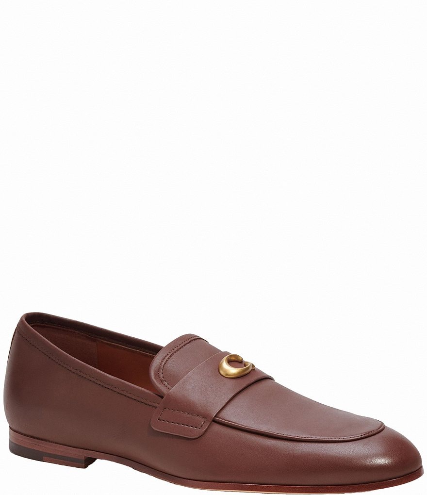 COACH Men's Sculpt C Signature Leather Loafers | Dillard's