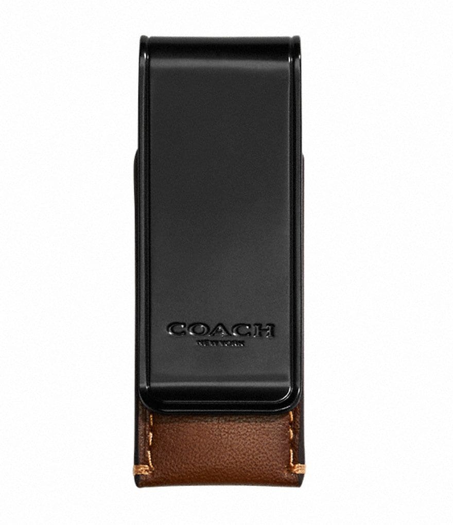 COACH Men s Sport Calf Leather Money Clip Dillard s