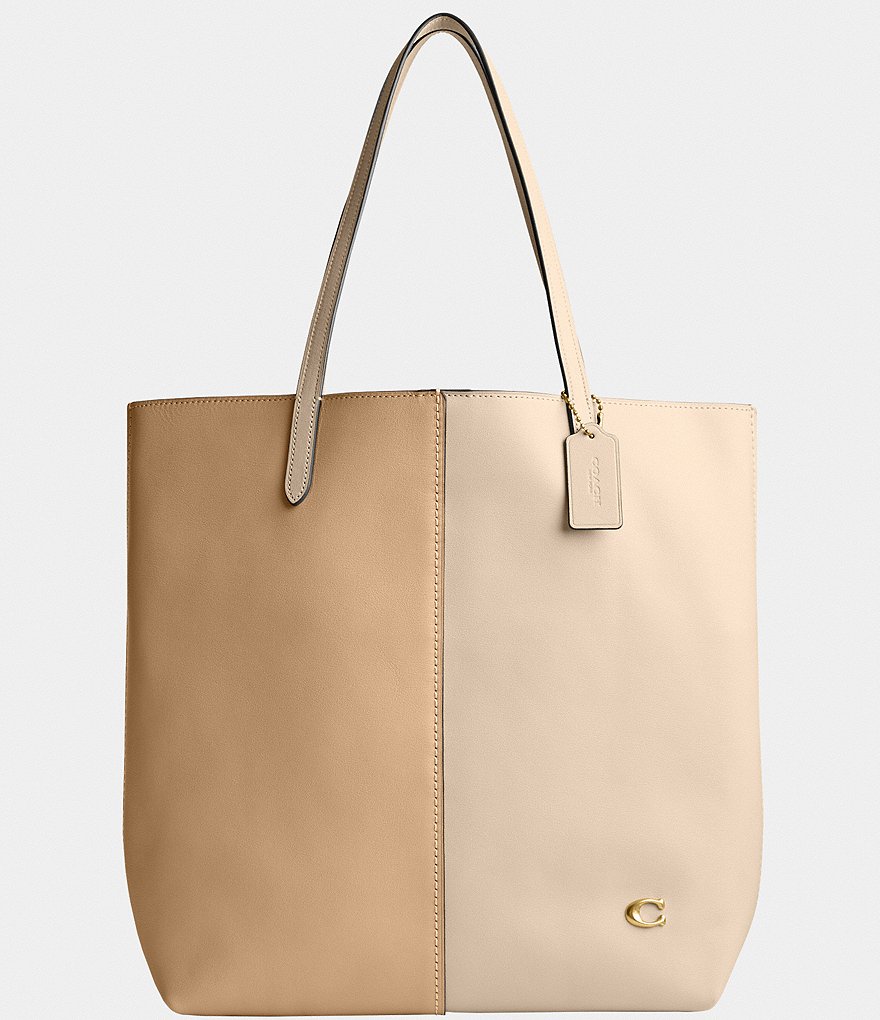 COACH Nomad Leather Color Block Tote Bag