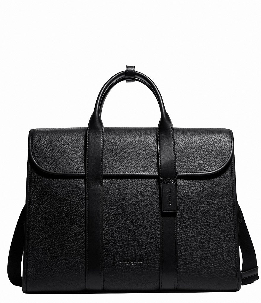COACHPebble Leather Gotham Portfolio Briefcase