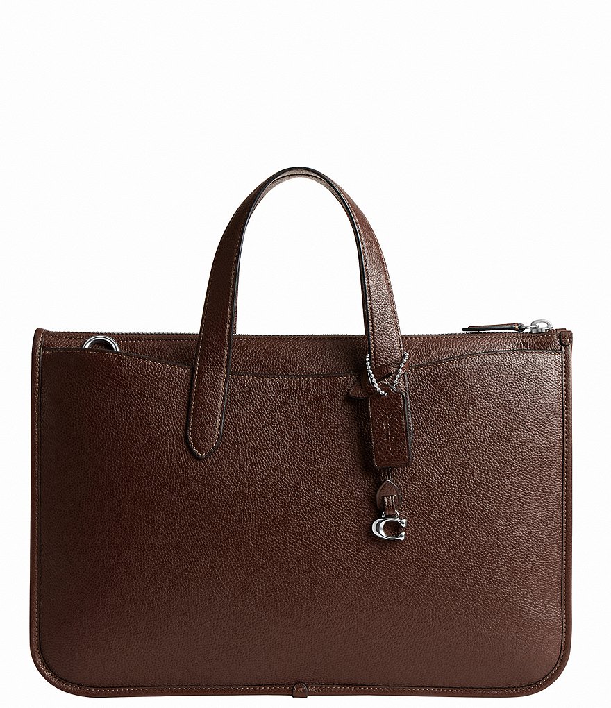 COACH Polished Pebble Isaac Workbag | Dillard's