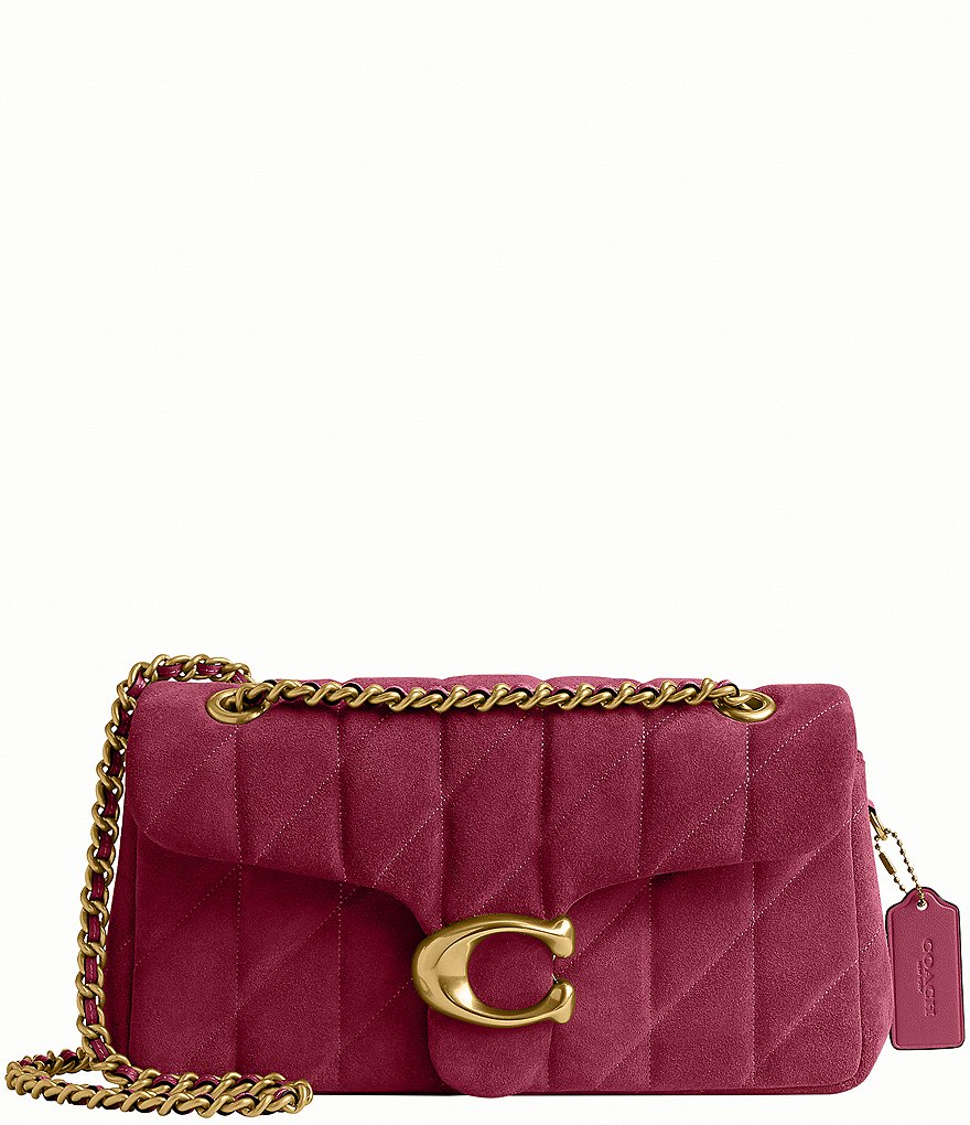 COACH Tabby 26 Quilted Suede Shoulder Bag | Dillard's