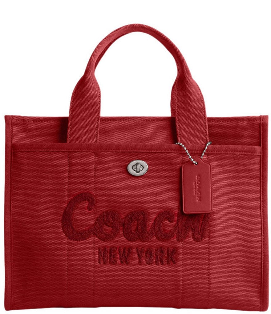 Coach red fashion tote