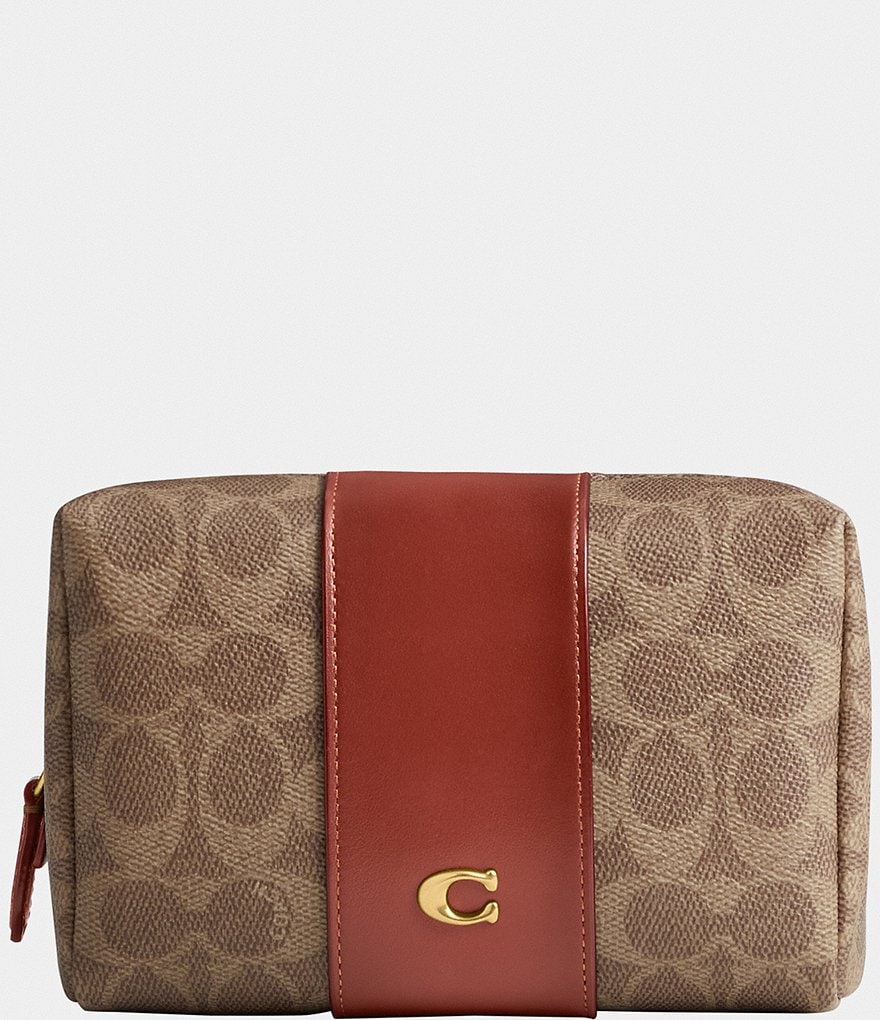 COACH Signature Logo Essential Cosmetic Pouch | Dillard's