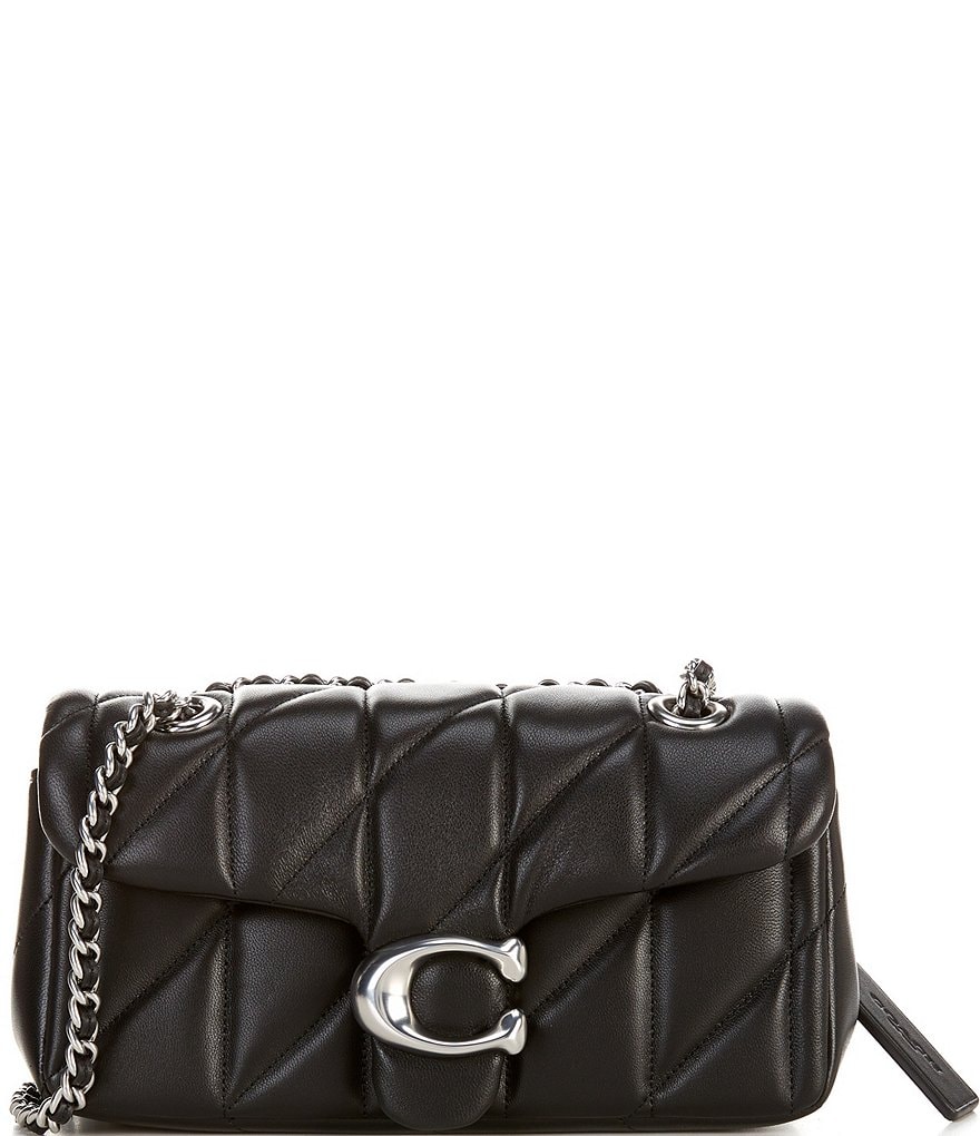 COACH CRYSTAL RIVETS QUILTED TABBY 20 ハンドバッグ COACH Tabby 20 Silver Hardware With Quilting Shoulder Bag