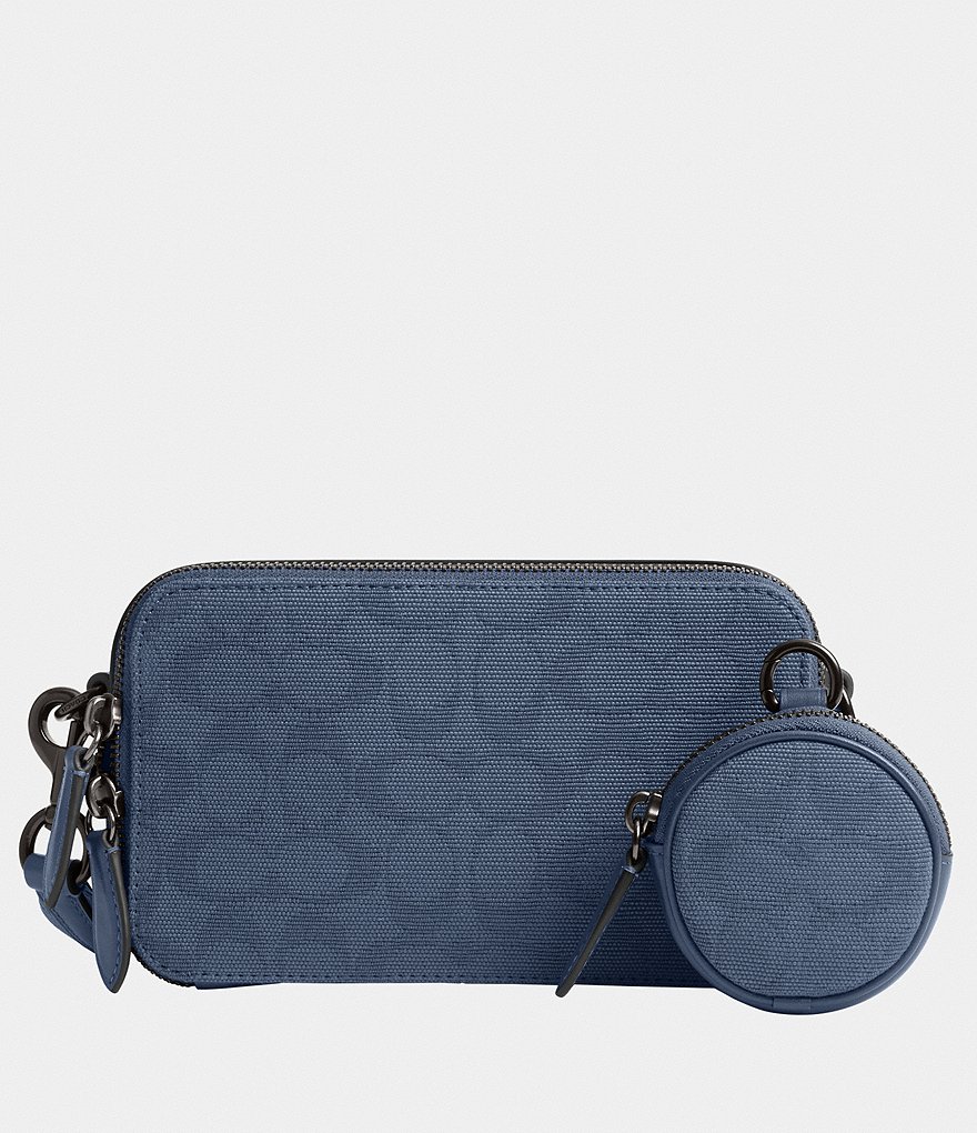 Coach Blue outlet Chambray camera bag