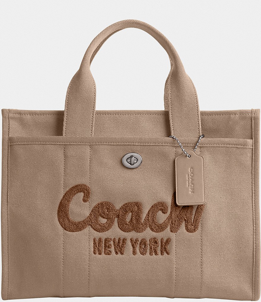 トートバッグ COACH BLACK AND BEIGE CANVAS TOTE BAG COACH® | Cargo Tote Bag With Camo Print