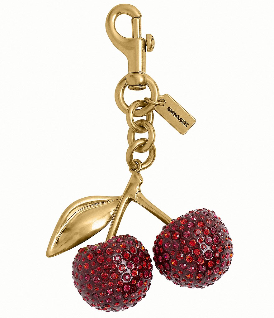 COACH Small Crystal Cherry Charm | Dillard's