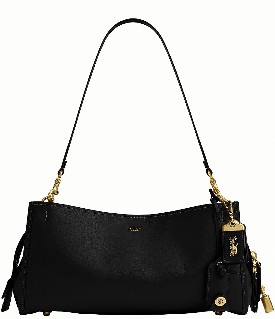 COACH Soft Grain Rogue Leather Shoulder Bag 34 | Dillard's