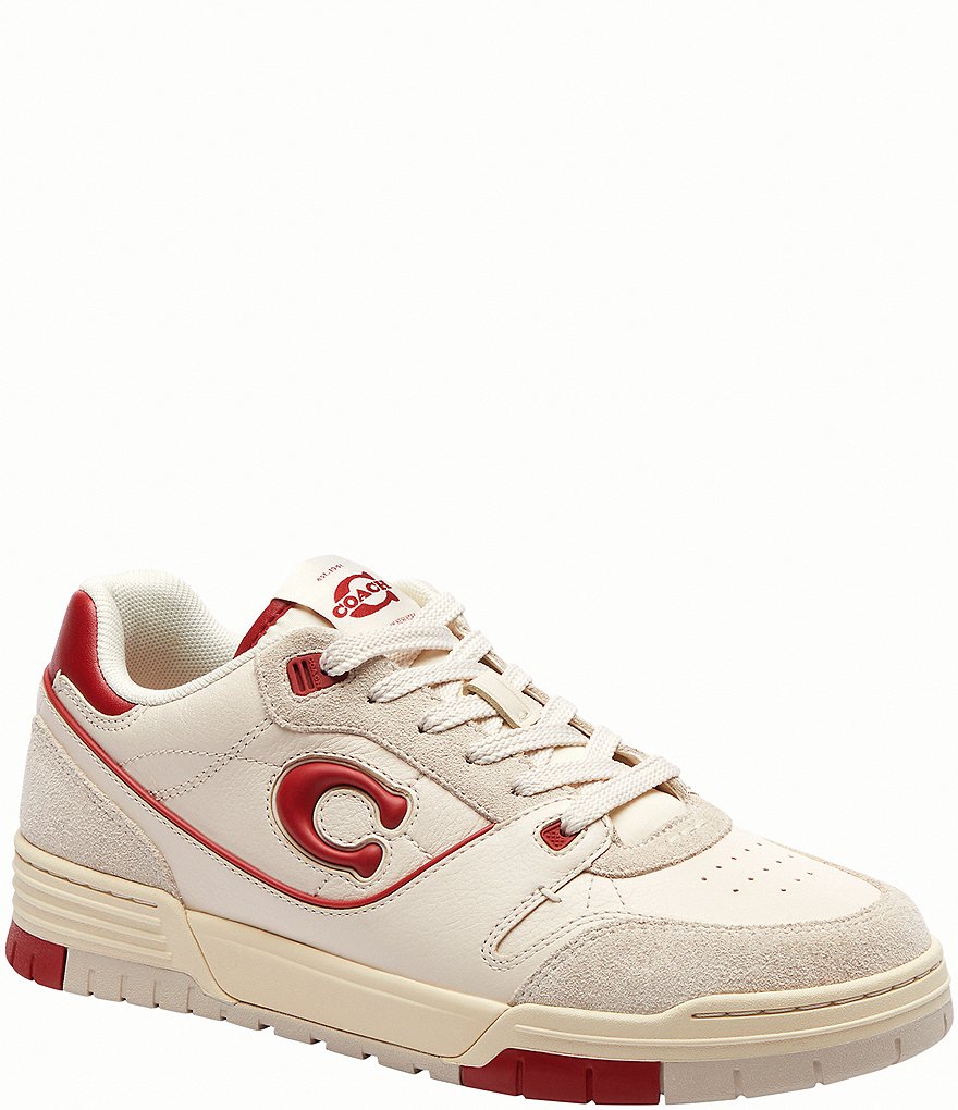 COACH Soho Leather Lace Up Sneakers | Dillard's