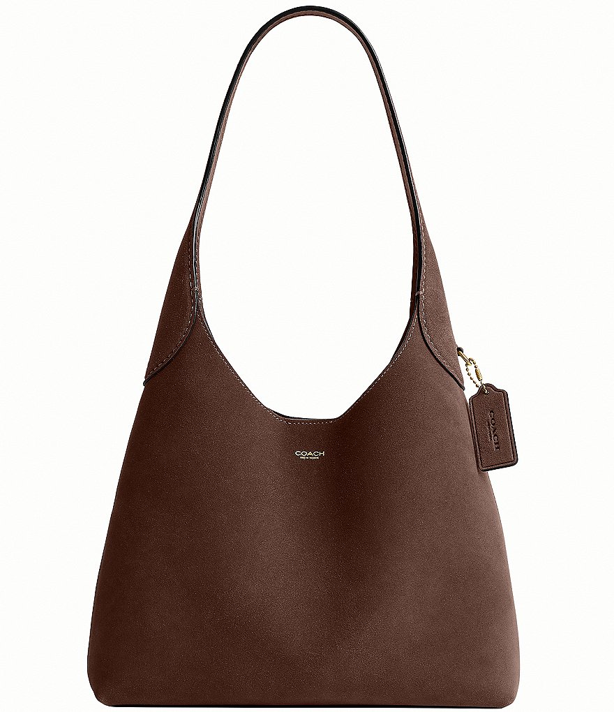 Suede Brooklyn Hobo Shoulder Handle Bag 28