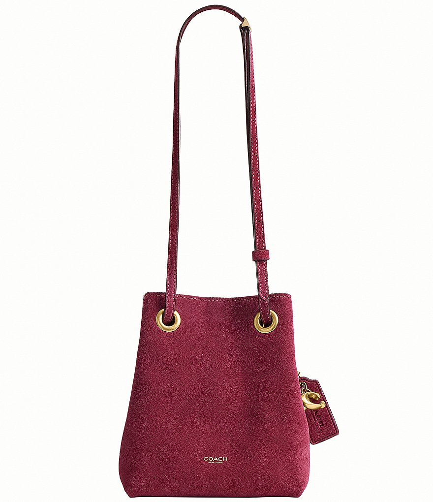 COACH Jade Suede Mini Drawstring Bag | Dillard's