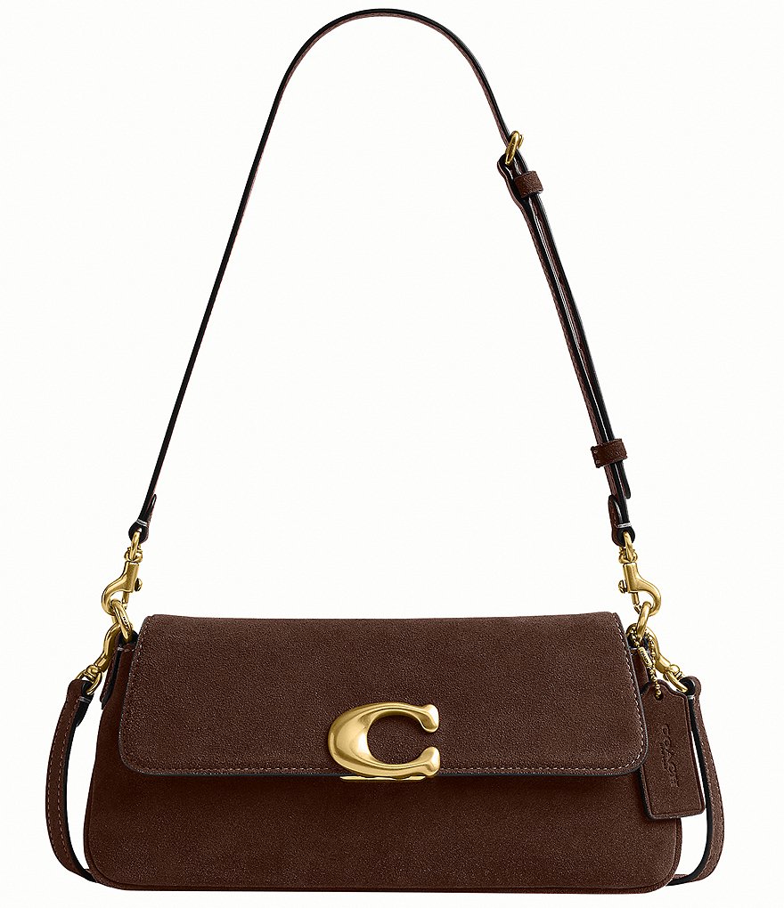 COACH Suede Jet Shoulder Bag | Dillard's