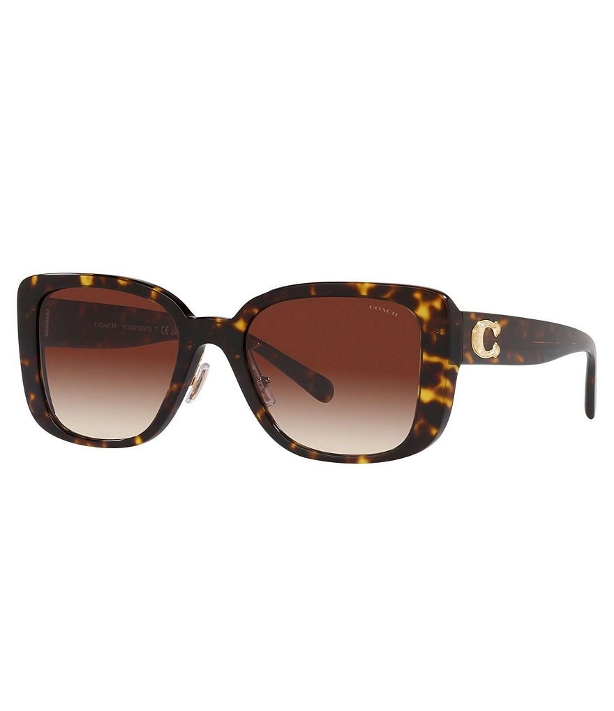 古着人気アイテム COACH Women's Dark Tortoise 54mm Square Sunglasses | Dillard's 小物