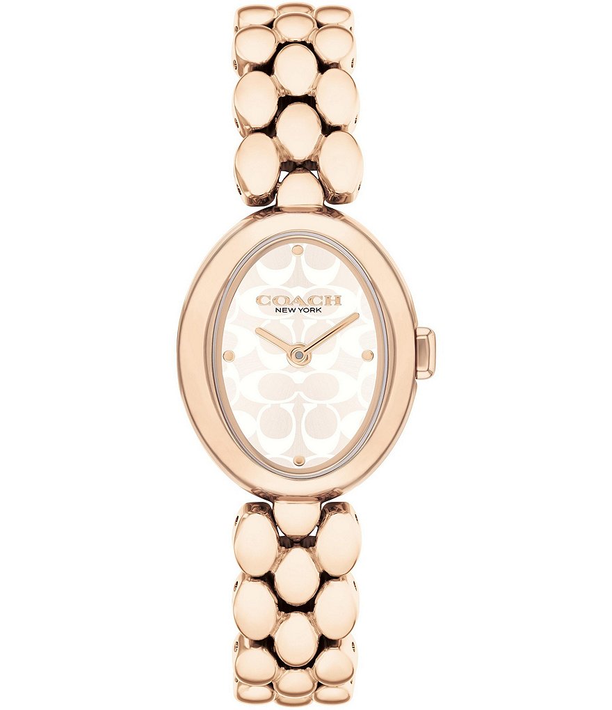 Rotary Analogue White Dial Rose Gold Stainless Steel Bracelet Ladies high quality Watch LB001