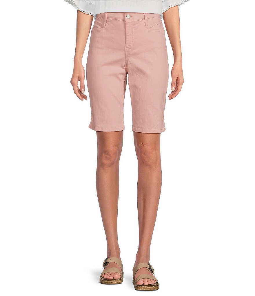 Code Bleu Chelsea Stretch Denim High Rise Bermuda Shorts