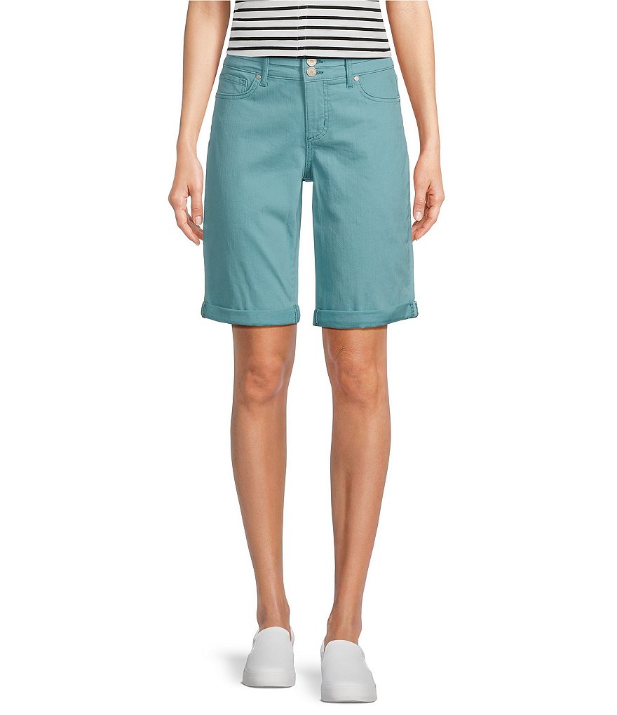 ショートパンツ CHLOE PATCHWORK DENIM BERMUDA SHORTS Chloé Bermuda Shorts In Denim Patchwork | Chloé LR