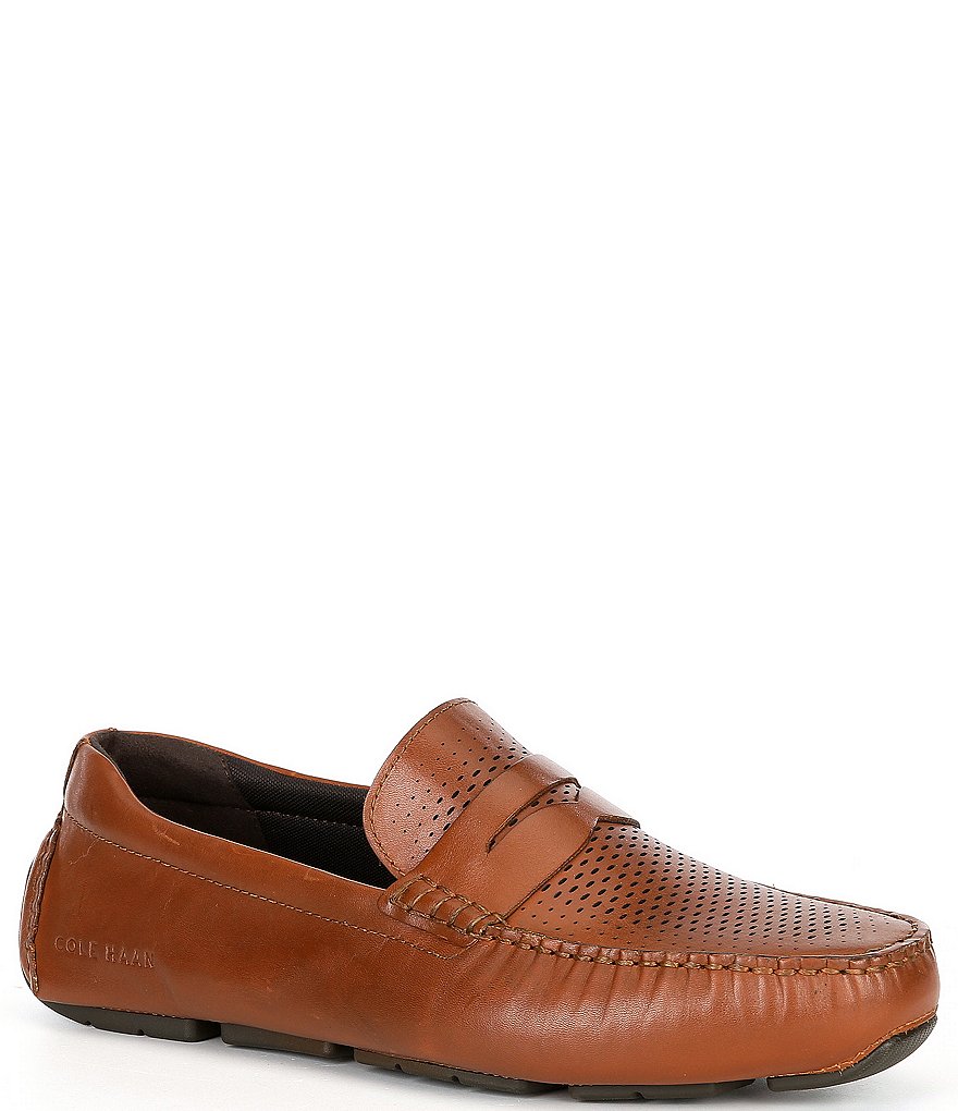 Cole Haan Men's GRAND Laser Leather Penny Drivers | Dillard's