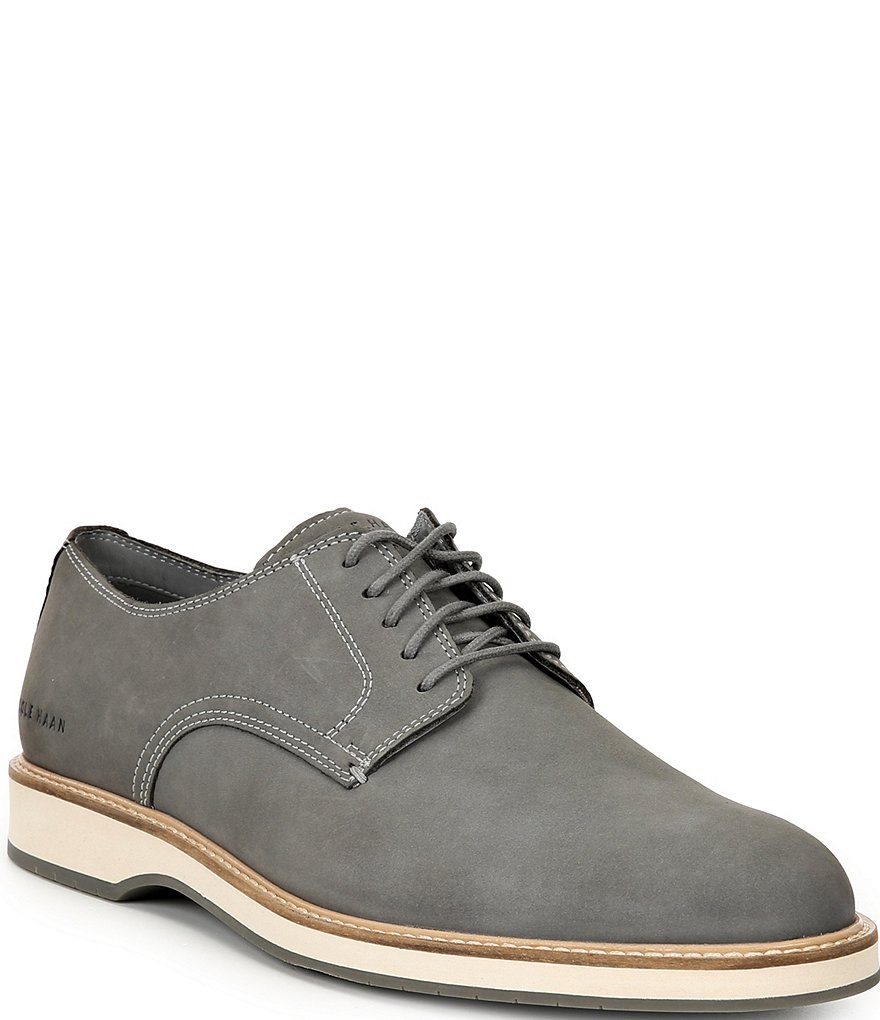 Cole Haan Men\'s Charcoal Lace-Up Oxfords-grey suede Cole Haan LunarGrand Wing Tip Charcoal Grey Suede Mens  main image 3