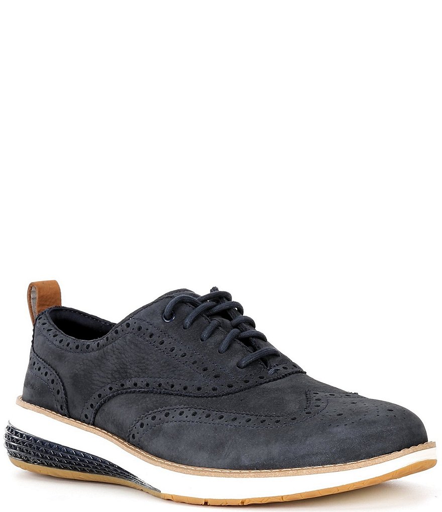 Cole Haan Grandevolution Wingtip Oxfords With Gray Pants  display picture 1