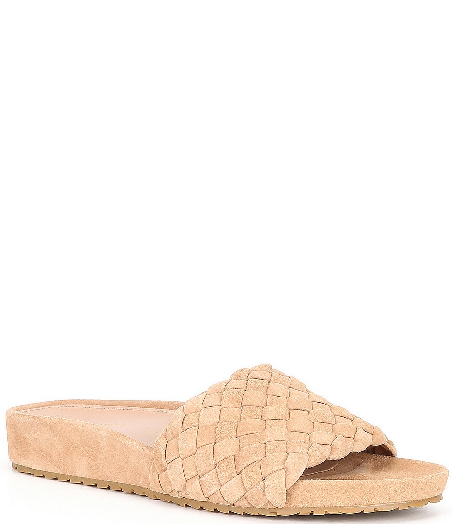 Cole Haan Mojave Woven Suede Slides | Dillard's
