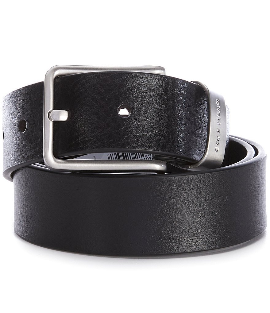 Cole Haan Santa Barbara Buff-Leather Belt | Dillard's