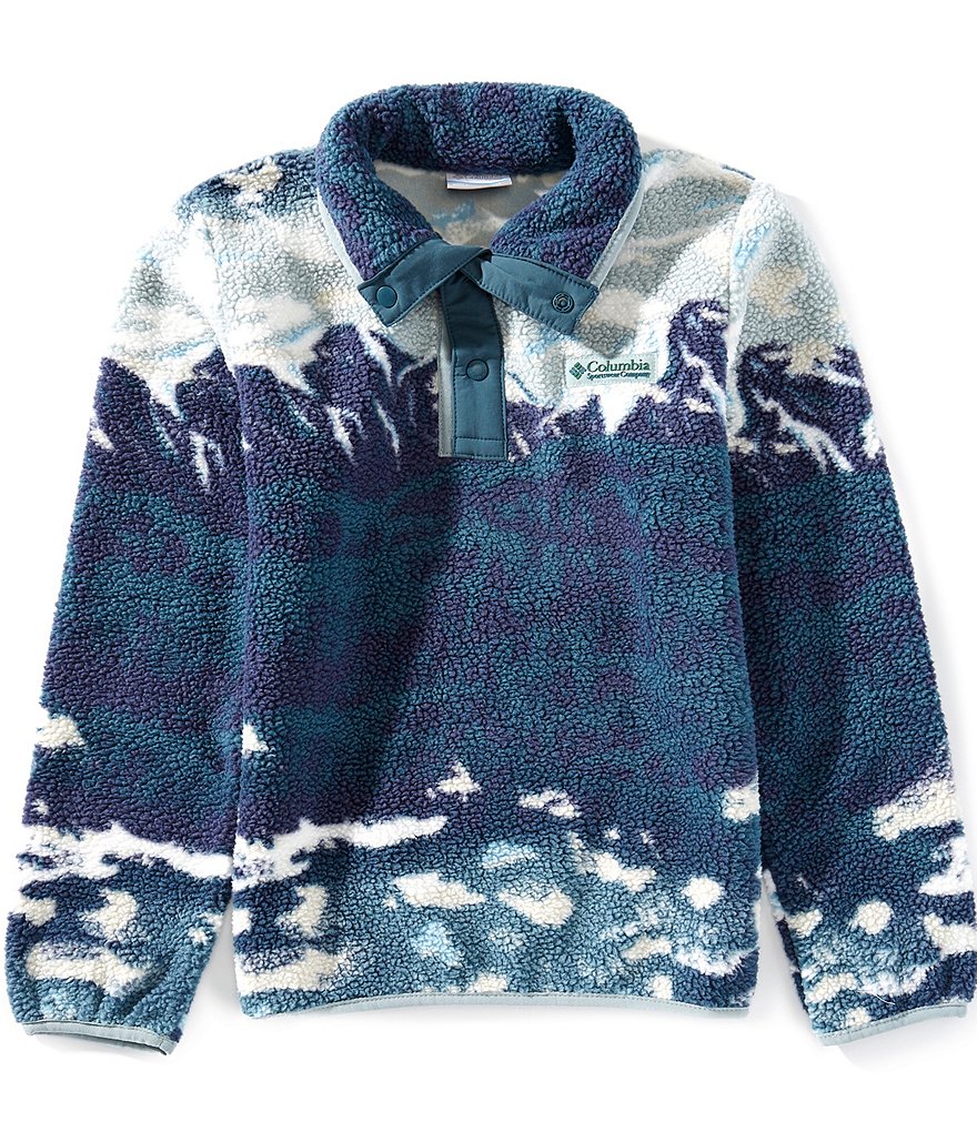 Columbia Big Boys Long Sleeves Helvetia II Printed Half Snap