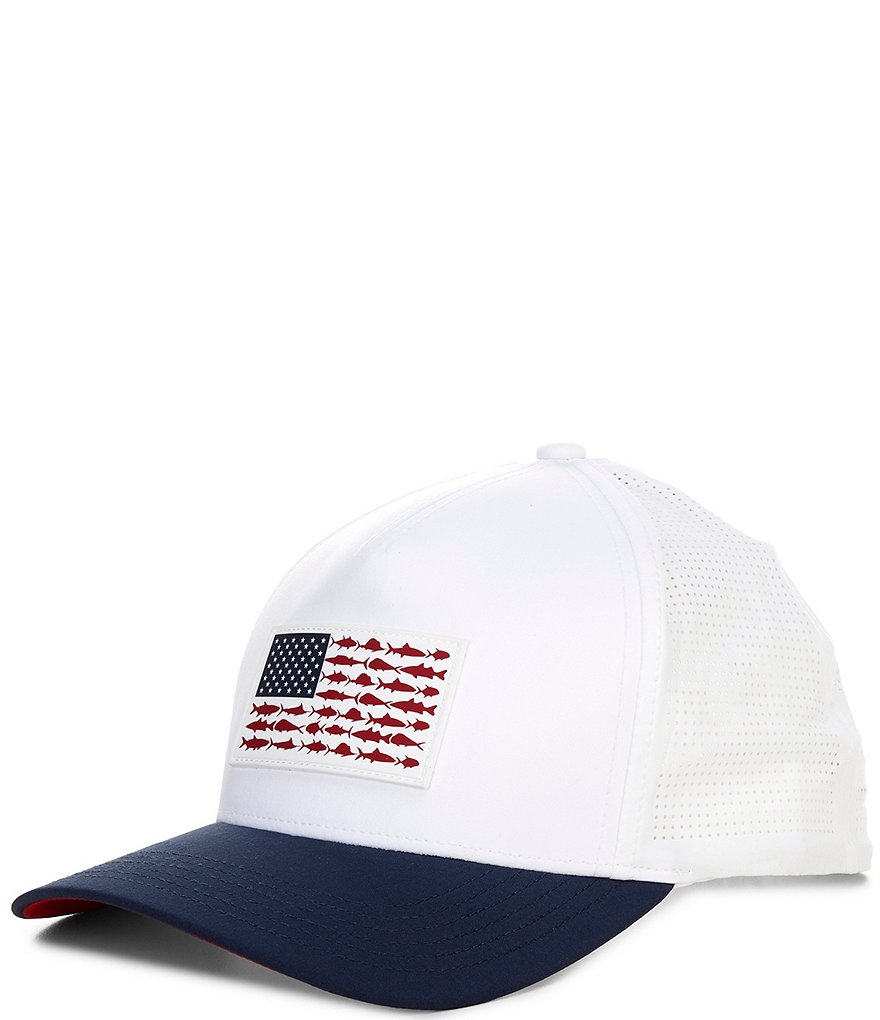 Columbia PFG Elite 3D Americana Stretch Snap Back Hat