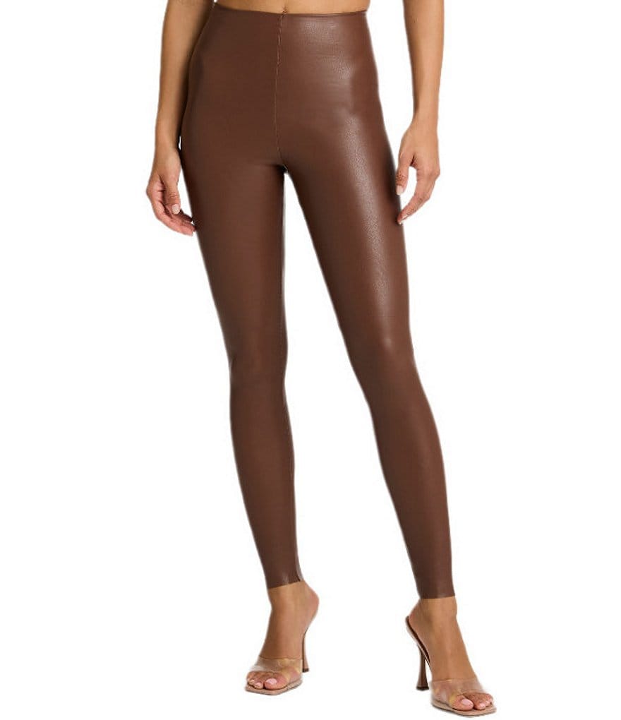 Commando Faux Commando Brown Leggings Faux Leather Flare Legging