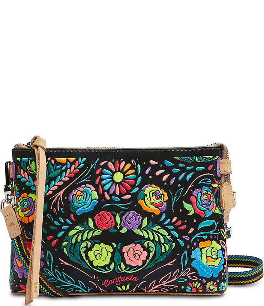 Consuela Rita Midtown Neon Floral Embroidered Crossbody Bag | Dillard's