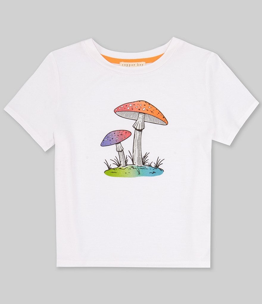 Copper Key Big Girls 7-16 Short-Sleeve Mushroom T-Shirt