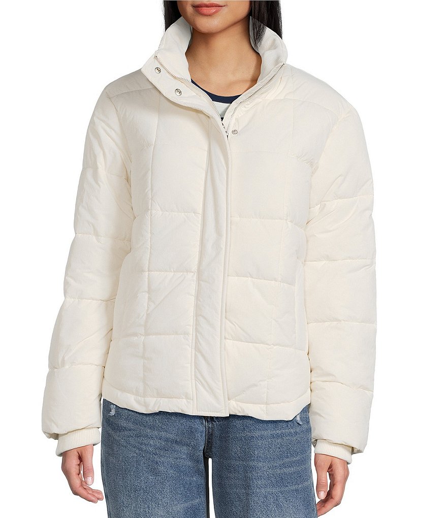 Copper Key Knit Collar Winter Puffer Jacket | Dillard's