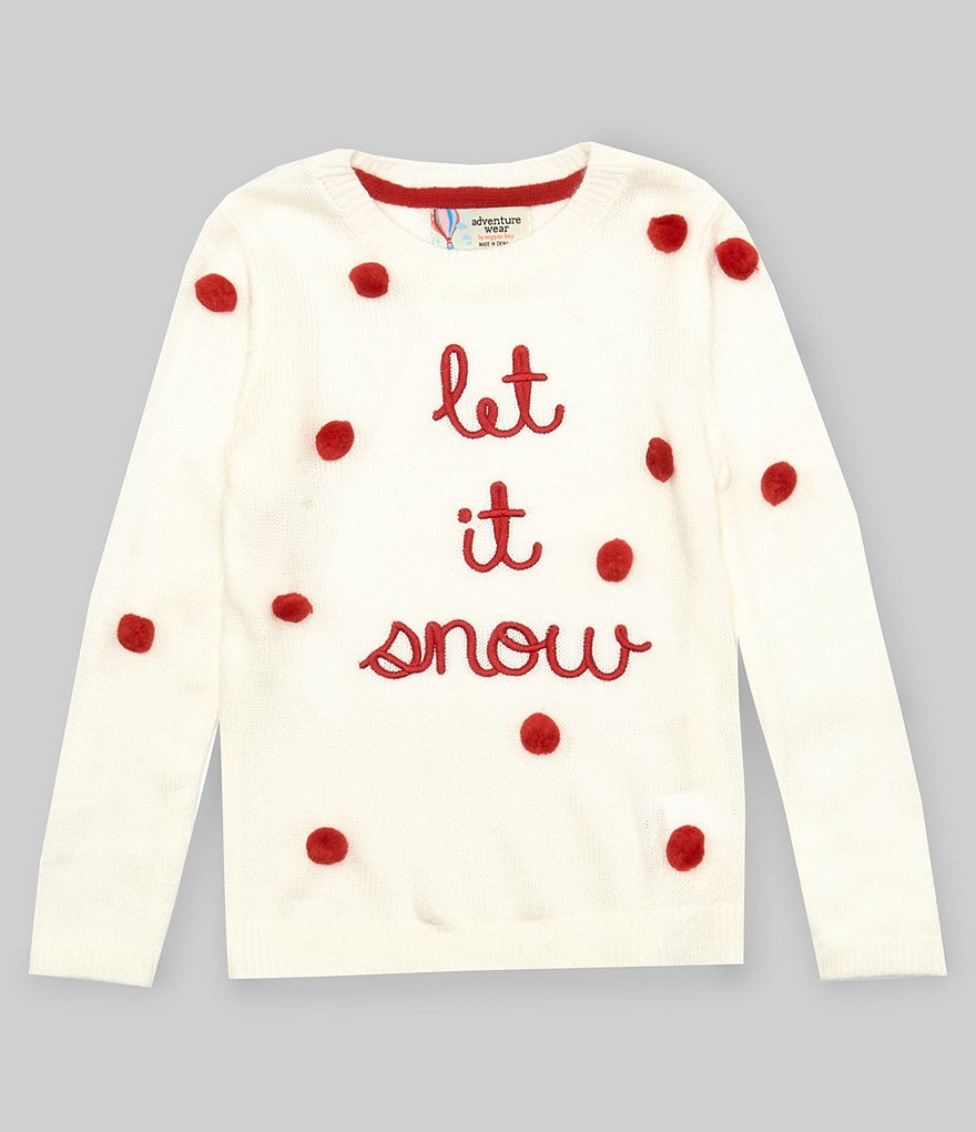 Girls Key 2T-6X Snow Little | Copper Let It Sweater Dillard\'s