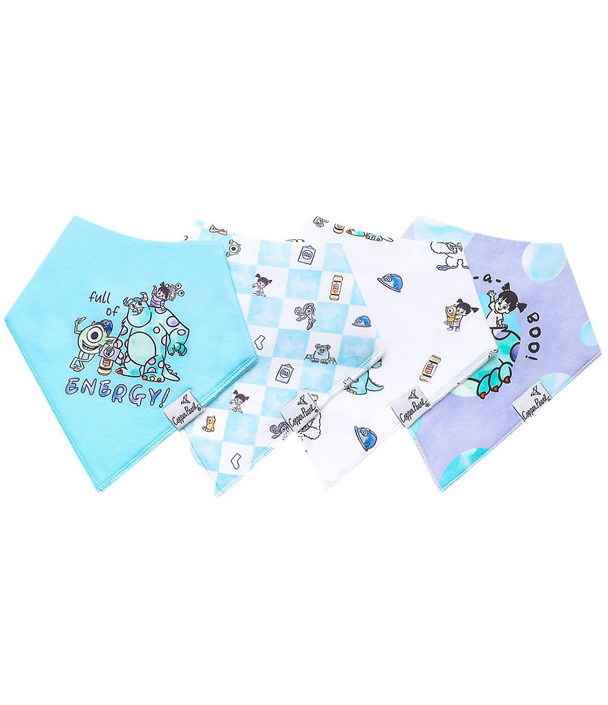 Copper Pearl X Disney Monsters Inc Medley 4pc Bib Set