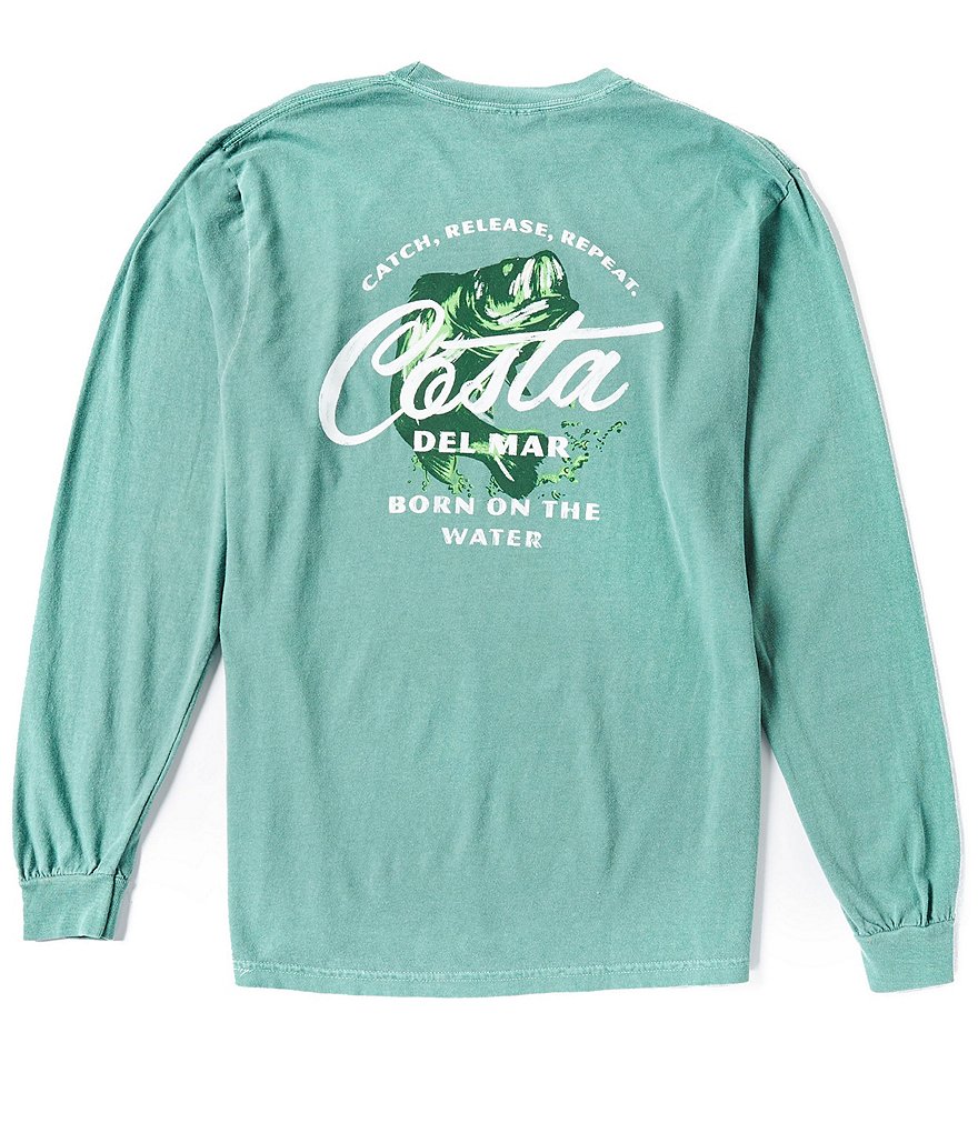 Costa Del Mar Cannery Row Bass T-Shirt Uomo
