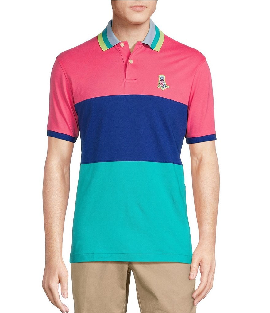 Cremieux Blue Label Chuck Collection Striped Short-Sleeve Polo Shirt