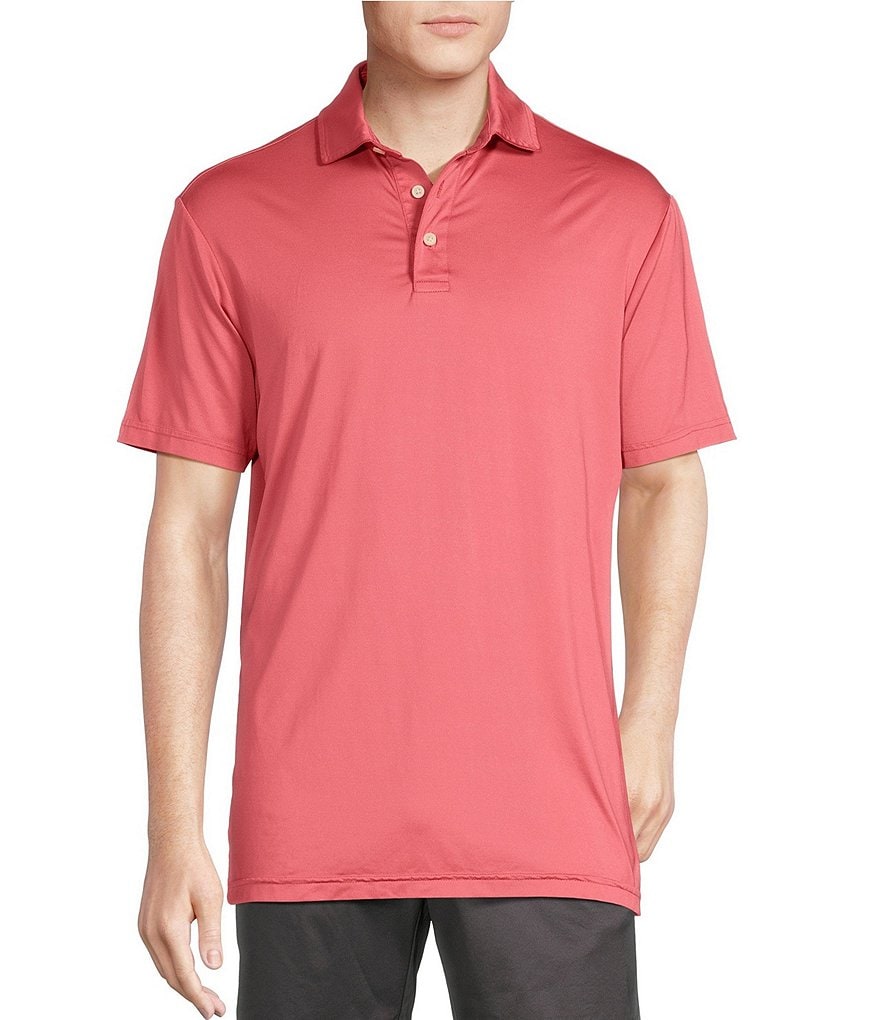 Cremieux Blue Label Garment-Dyed Solid Performance Short Sleeve Polo ...