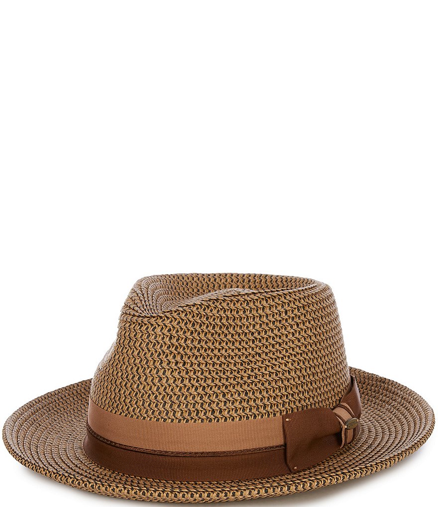 Cremieux Blue Label Paper Braid with Two-Tone Ribbon Fedora