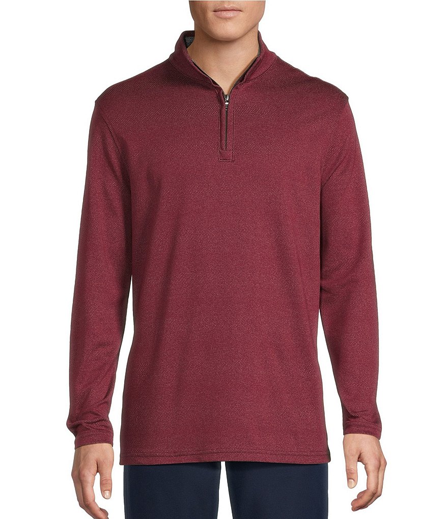 Cremieux Blue Label Performance Jacquard Quarter-Zip Pullover