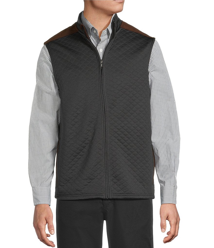 Cremieux Blue Label Quilted Sleeveless Full Zip Vest | Dillard's