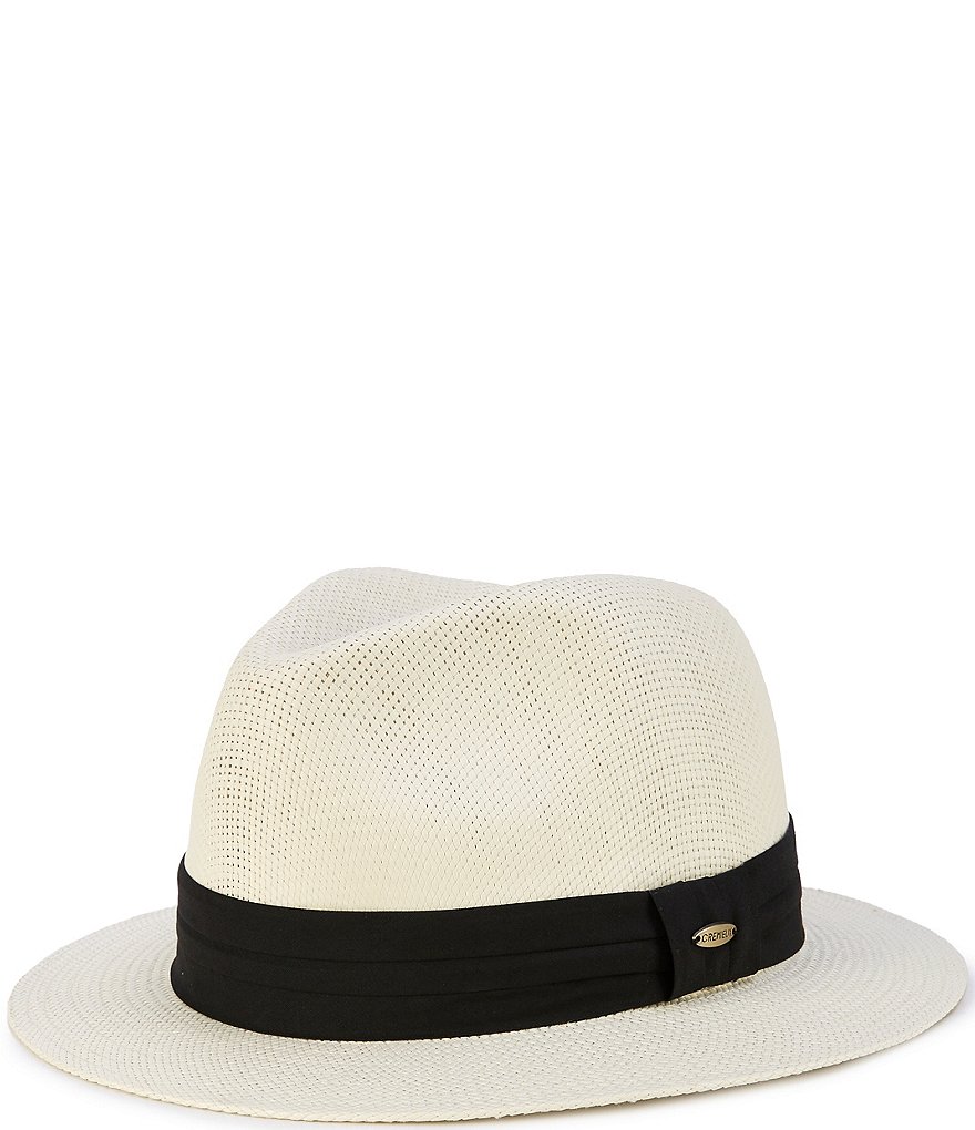 Cremieux Blue Label Solid Band Panama Hat