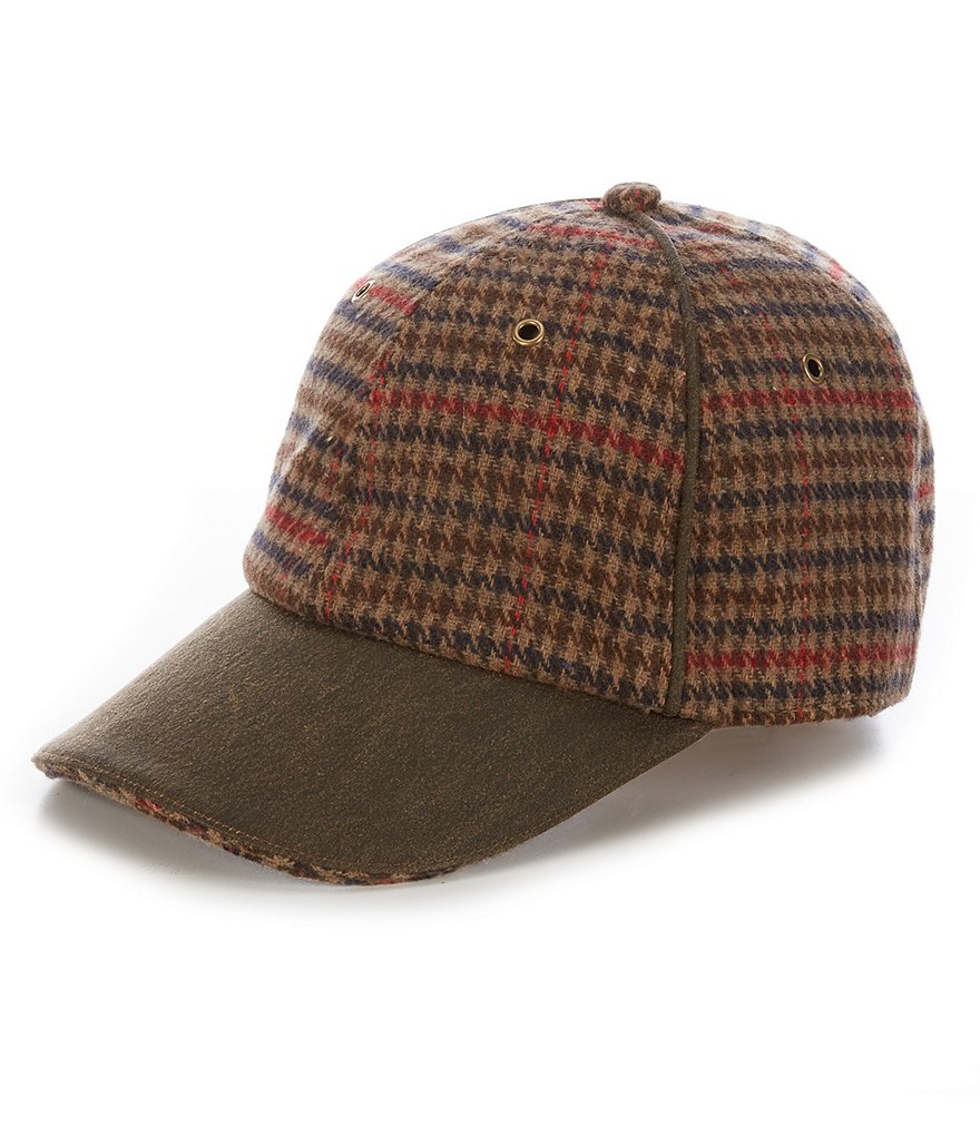 Cremieux Blue Label Wool Houndstooth Baseball Cap | Dillard's