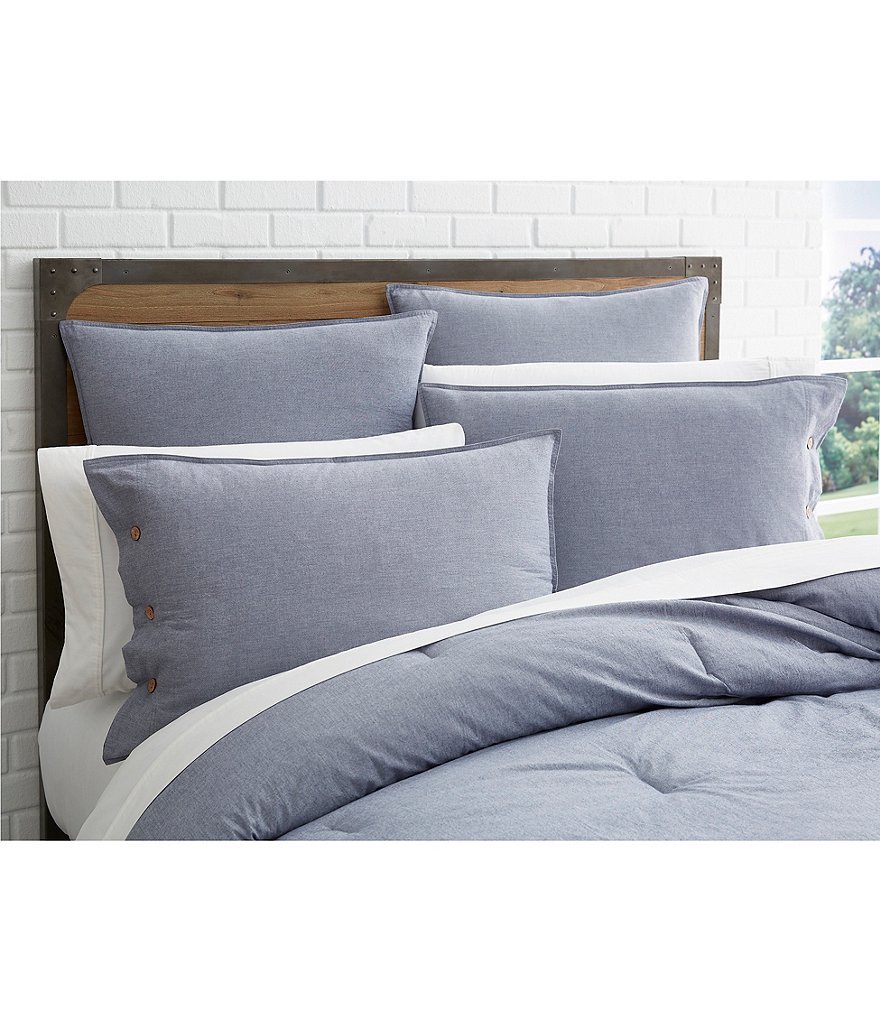 chambray blue duvet