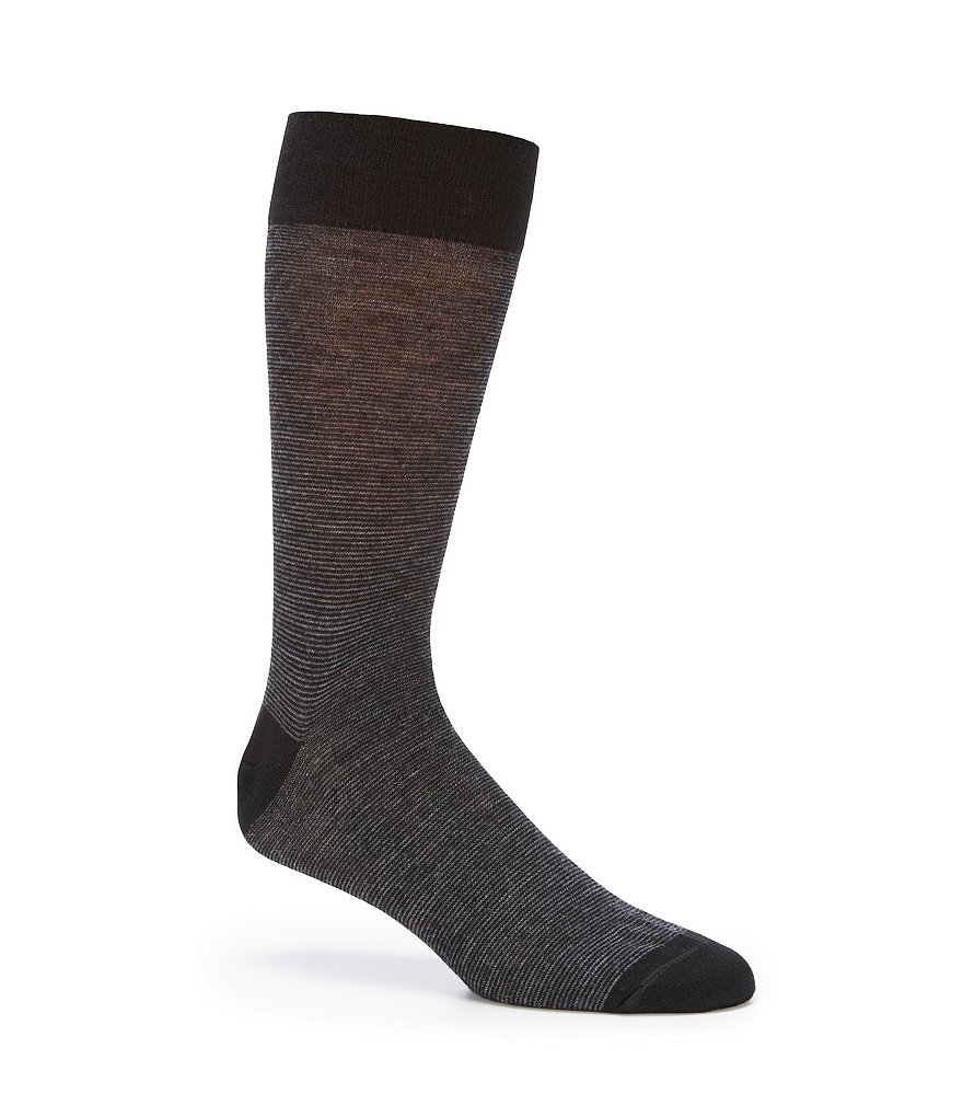 Cremieux Micro Stripe Crew Dress Socks | Dillard's