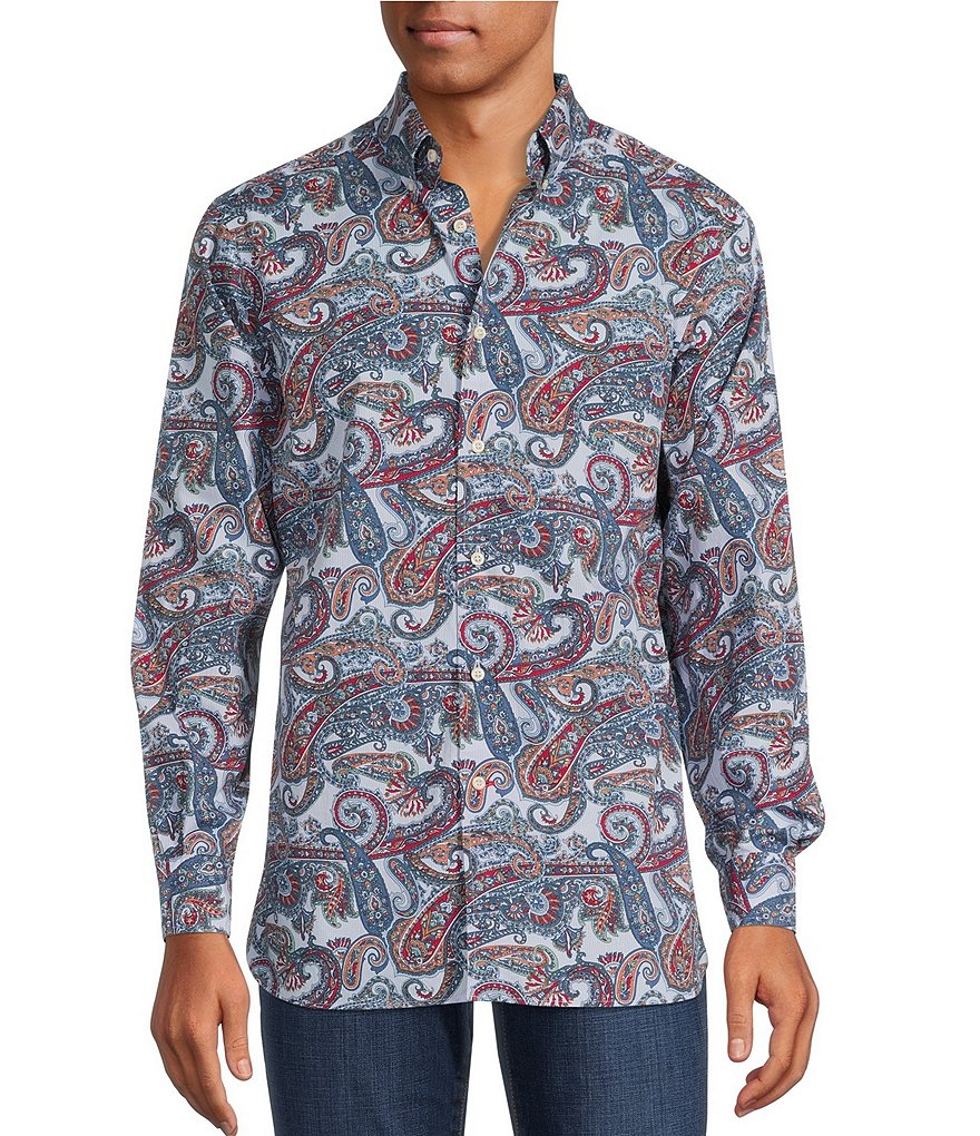 Cremieux Multi-Color Paisley Print Long Sleeve Woven Shirt | Dillard's