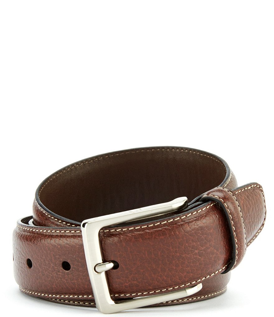 Cremieux Pebble Contrast Stitch Belt | Dillard's