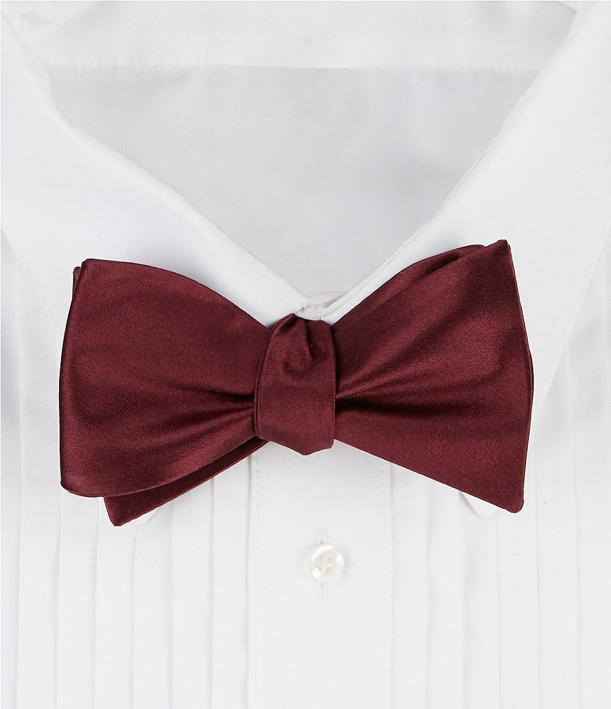 Cremieux Dogs Silk Bow Tie Untied Red