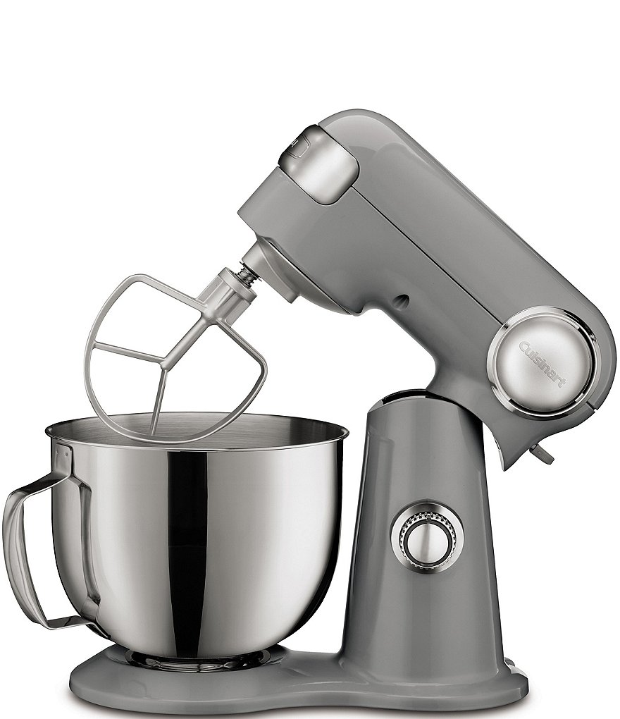 Cuisinart Stand Mixer, 12 Speed, 5.5 Quart Stainless Steel Bowl, Chef's  Whisk, Mixing Paddle, Dough Hook, Splash Guard w/ Pour Spout, Periwinkle  Blue