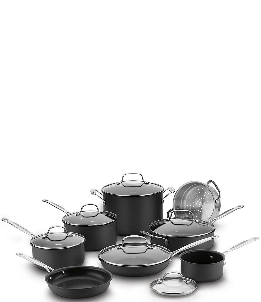 SENSARTE 14 Pcs Nonstick Cookware Sets, Pots and Pans Set with Glass Lids,  Kitch